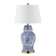 Load image into Gallery viewer, 30" Gold Novelty Table Lamp With Drum Shade
