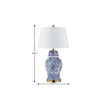 Load image into Gallery viewer, 30" Gold Novelty Table Lamp With Drum Shade
