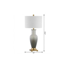 Load image into Gallery viewer, 32" Gold Novelty Table Lamp With Drum Shade
