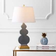 Load image into Gallery viewer, 29" Gold Novelty Table Lamp With Drum Shade

