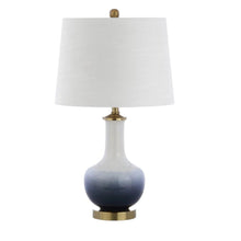 Load image into Gallery viewer, 25" Gold Novelty Table Lamp With Drum Shade

