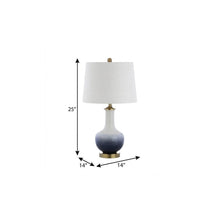 Load image into Gallery viewer, 25" Gold Novelty Table Lamp With Drum Shade
