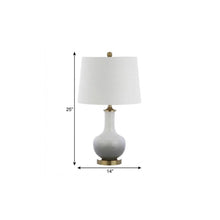 Load image into Gallery viewer, 25" Gold Novelty Table Lamp With Drum Shade
