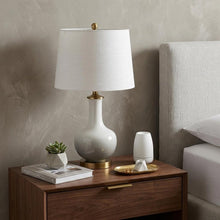 Load image into Gallery viewer, 25" Gold Novelty Table Lamp With Drum Shade
