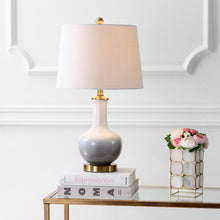 Load image into Gallery viewer, 25" Gold Novelty Table Lamp With Drum Shade

