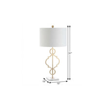 Load image into Gallery viewer, 31" White Novelty Table Lamp With Drum Shade
