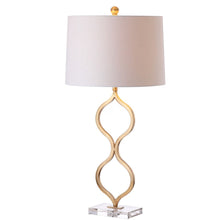 Load image into Gallery viewer, 32" Clear Novelty Table Lamp With Drum Shade
