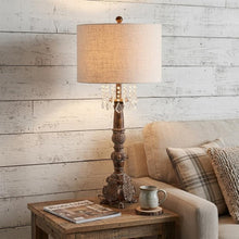 Load image into Gallery viewer, 34" Brown Novelty Table Lamp With Drum Shade
