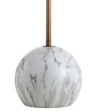 Load image into Gallery viewer, 29" White Globe Table Lamp With Globe Shade
