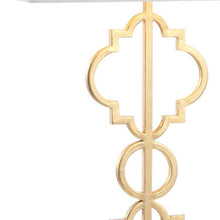 Load image into Gallery viewer, 32" White Geometric Table Lamp With Shade

