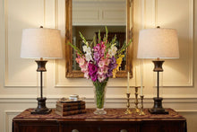 Load image into Gallery viewer, Set of Two 32" Bronze Novelty Table Lamps With Empire Shades
