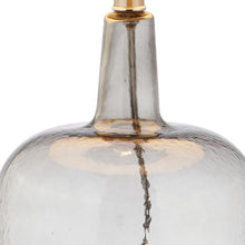 Load image into Gallery viewer, 26" Clear Urn Table Lamp With Drum Shade
