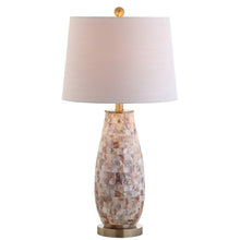 Load image into Gallery viewer, 28" Gold Novelty Table Lamp With Drum Shade
