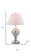 Load image into Gallery viewer, 27" Silver Urn Table Lamp With Empire Shade
