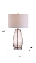 Load image into Gallery viewer, 27" Silver Novelty Table Lamp With Drum Shade
