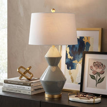 Load image into Gallery viewer, 29" Gold Novelty Table Lamp With Globe Shade
