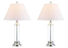 Load image into Gallery viewer, Set of Two 29" Silver Novelty Table Lamps With Empire Shades
