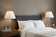 Load image into Gallery viewer, Set of Two 29" Silver Novelty Table Lamps With Empire Shades
