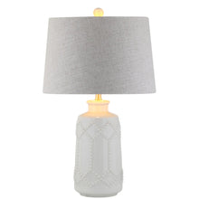Load image into Gallery viewer, 26" Cream Table Lamp With Drum Shade
