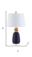 Load image into Gallery viewer, 23" Clear Novelty Table Lamp With Drum Shade
