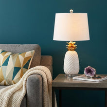 Load image into Gallery viewer, 23" Clear Novelty Table Lamp With Drum Shade
