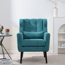Load image into Gallery viewer, Modern Accent Chair Upholstered Foam Filled Living Room Chairs Comfy Reading Chair Mid-Century Modern Chair With Fabric Lounge Arm Chairs Armchair For Living Room Bedroom
