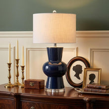 Load image into Gallery viewer, 29" Clear Novelty Table Lamp With Drum Shade
