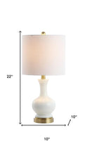 Load image into Gallery viewer, Set of Two 22" Gold Novelty Table Lamps With Globe Shades
