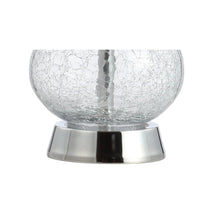 Load image into Gallery viewer, 21" Silver Gourd Table Lamp With Drum Shade
