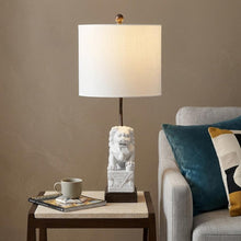 Load image into Gallery viewer, 28" Brown Novelty Table Lamp With Globe Shade
