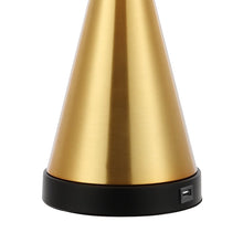 Load image into Gallery viewer, Set of Two 26" Black Novelty Table Lamps With Empire Shades
