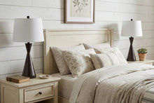 Load image into Gallery viewer, Set of Two 26" Antiqued Bronze Novelty Table Lamps With Empire Shades
