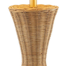 Load image into Gallery viewer, Set of Two 27" Clear Novelty Table Lamps With Empire Shades
