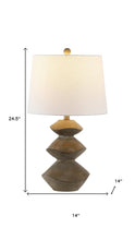 Load image into Gallery viewer, 25" Clear Novelty Table Lamp With Empire Shade
