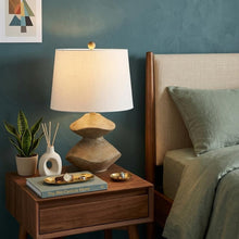 Load image into Gallery viewer, 22" Golden Brown Novelty Table Lamp With Empire Shade
