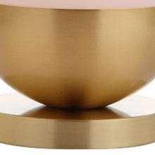 Load image into Gallery viewer, 24" Gold Globe Table Lamp With Drum Shade
