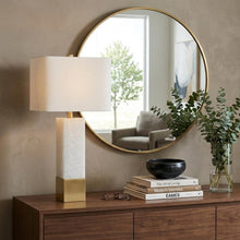 Load image into Gallery viewer, 29" Gold Novelty Table Lamp LED With Shade

