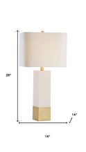 Load image into Gallery viewer, 29" Gold Novelty Table Lamp LED With Shade
