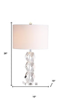 Load image into Gallery viewer, 26" Clear Novelty Table Lamp With Drum Shade

