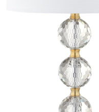 Load image into Gallery viewer, 25" Gold Novelty Table Lamp LED With Drum Shade
