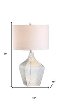 Load image into Gallery viewer, 26" Clear Gourd Table Lamp With Drum Shade
