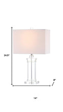 Load image into Gallery viewer, 25" Clear Novelty Table Lamp LED With Shade
