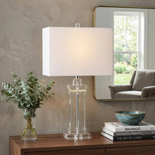 Load image into Gallery viewer, 25" Clear Novelty Table Lamp LED With Shade
