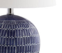 Load image into Gallery viewer, 21" Clear Novelty Table Lamp LED With Drum Shade
