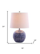 Load image into Gallery viewer, 21" Clear Novelty Table Lamp LED With Drum Shade

