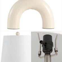 Load image into Gallery viewer, Set of Two 18" Clear Novelty Table Lamps With Empire Shades
