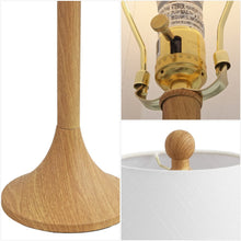 Load image into Gallery viewer, Set of Two 25" Brown Table Lamps With Empire Shades
