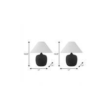 Load image into Gallery viewer, Set of Two 18" Clear Novelty Table Lamps With Empire Shades
