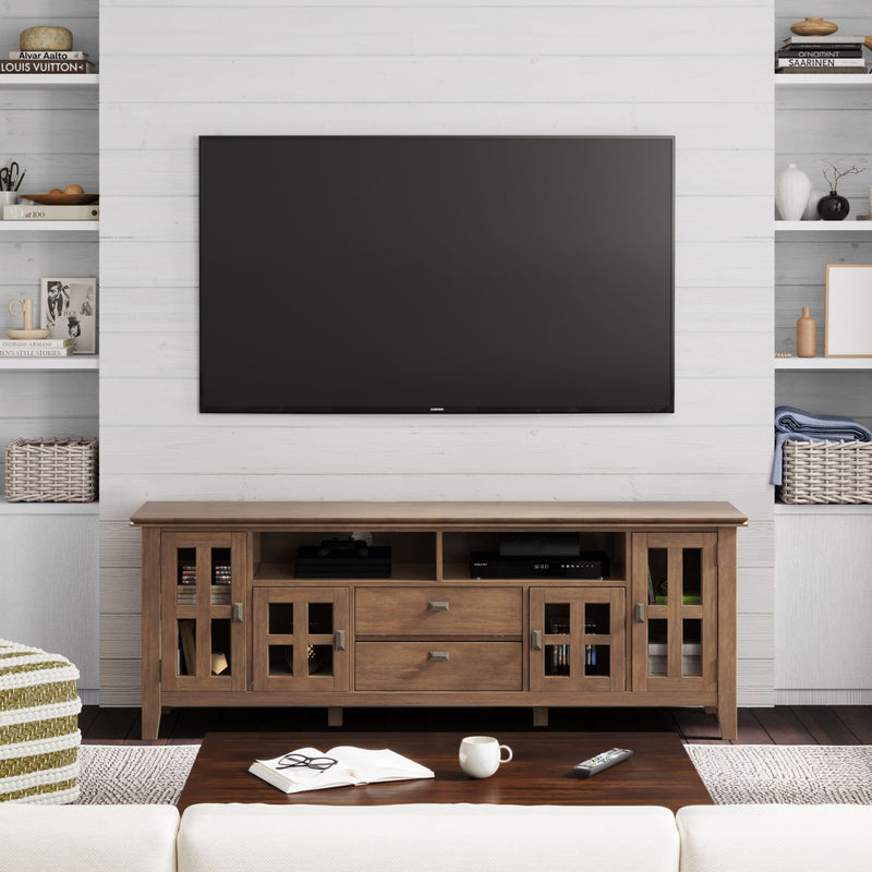 Artisan - TV Media Stand - Rustic Natural Aged Brown