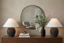 Load image into Gallery viewer, Set of Two 18" Clear Novelty Table Lamps With Empire Shades
